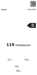 SIEMENS Kühlschrank iQ500, Unterbau-Kühlschrank mit Gefrierfach, 82 x 60 cm, Flachscharnier mit Softeinzug