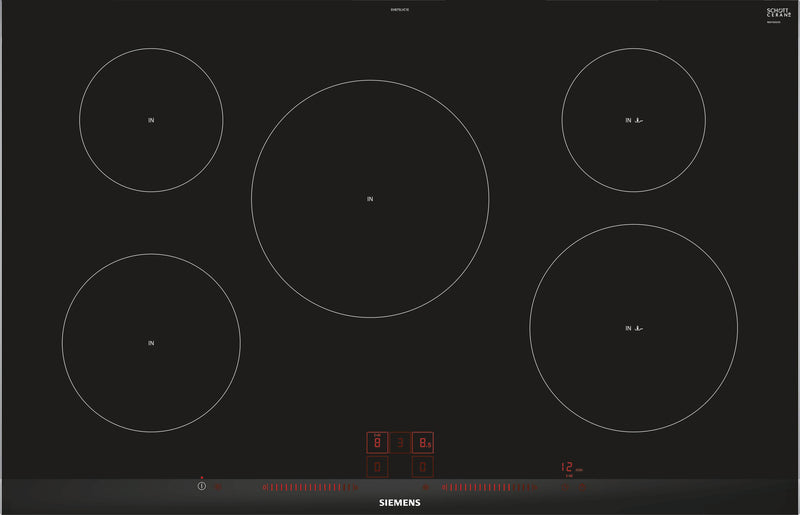 SIEMENS Kochfeld Induktions-Kochstelle Glaskeramik 80 cm