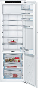 Bosch refrigerator series 8, installation with freezer, 177.5 x 56 cm, flat hinge, right