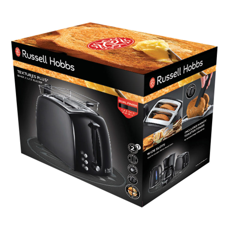 RUSSELL HOBBS Toaster 22601-56 Textures Plus schwarz