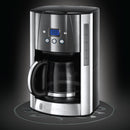 Russell Hobbs coffee machine 23241-56 Luna Moonlight Gray Digital Glass Coffee Mas