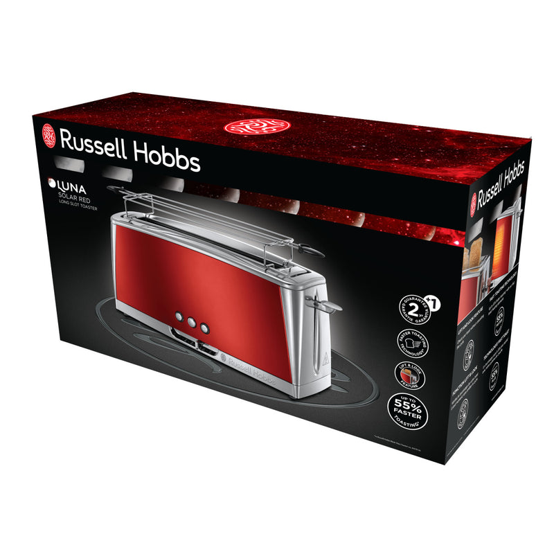 RUSSELL HOBBS Toaster 23250-56 Luna Solar Red Langschlitz-