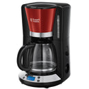 Russell Hobbs coffee machine 24031-56 Colors Plus+ Digital Glass Flame Red