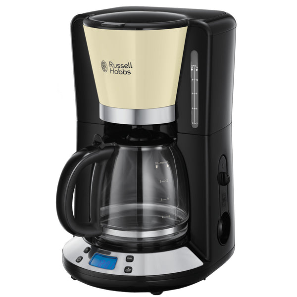 RUSSELL HOBBS Kaffeemaschine 24033-56 Colours Plus+ Digital Glas Classic Cream