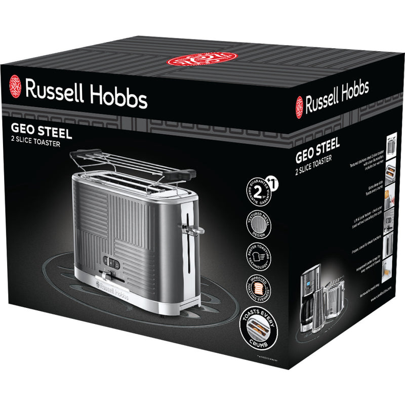 RUSSELL HOBBS Toaster 25250-56 Geo Steel 2Schlitz