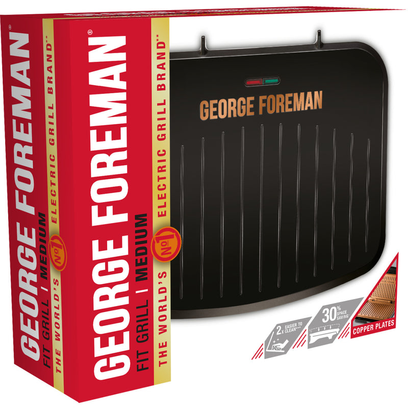 GEORGE FOREMAN Fit Grill 25811-56 Copper - Medium