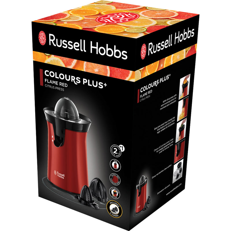 RUSSELL HOBBS Entsafter 26010-56 Colours Plus+ rot Zitruspresse