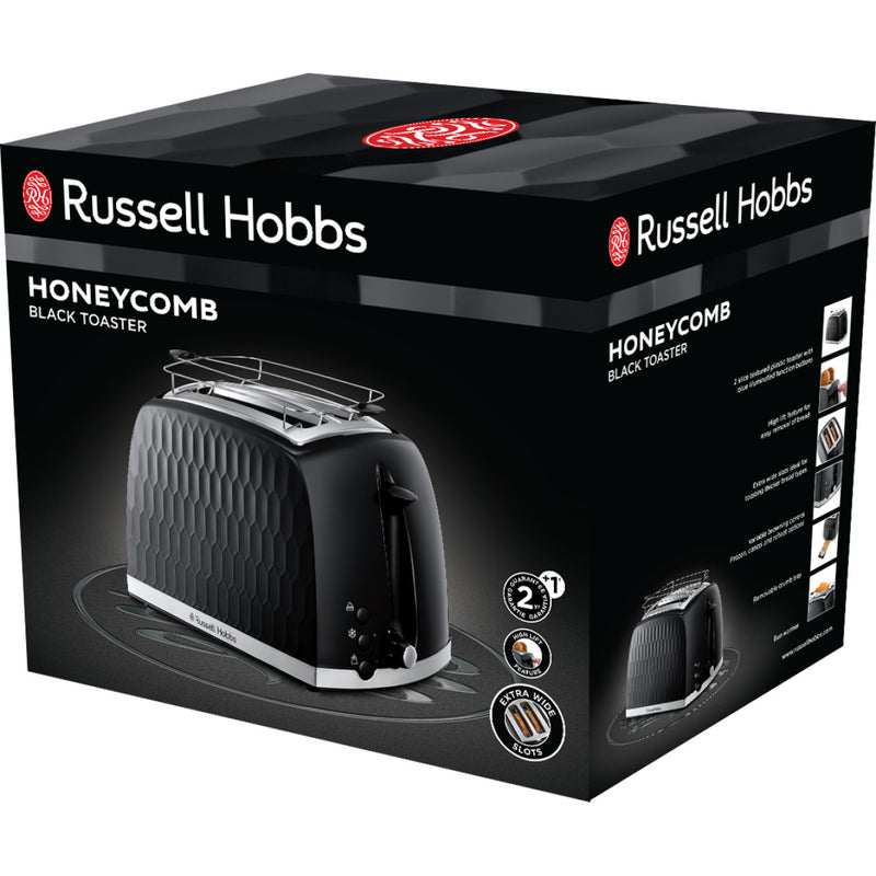 RUSSELL HOBBS Toaster 26061-56 Honeycomb 2S schwarz