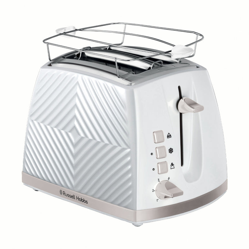 RUSSELL HOBBS Toaster 26391-56 Groove  2S weiss