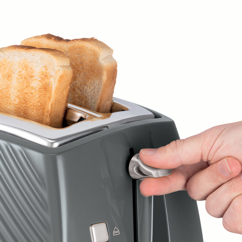 RUSSELL HOBBS Toaster 26392-56 Groove  2S grau