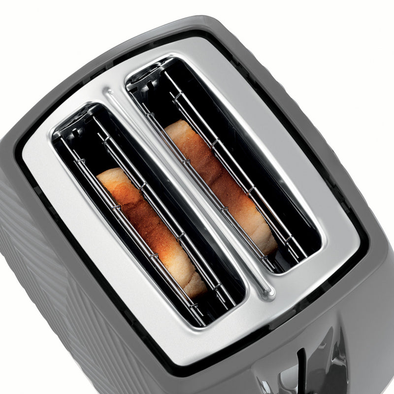 RUSSELL HOBBS Toaster 26392-56 Groove  2S grau