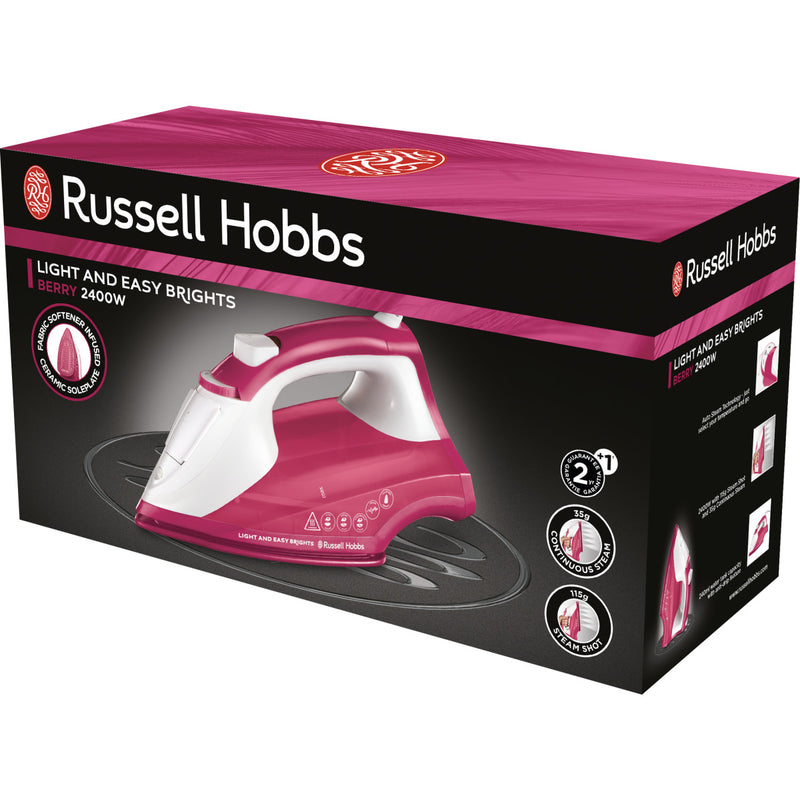 RUSSELL HOBBS Dampfbügeleisen 26480-56 Light & Easy Brights Berry