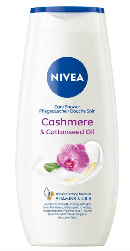 Nivea shower gel 250ml cashmere and cottonseed oil