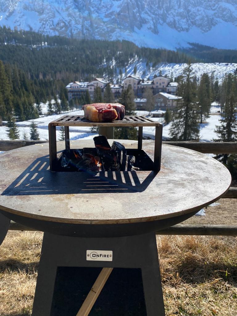 OnFire Zubehör Feuerstelle Quadratischer Grill-Aufsatz für BBQ OnFire