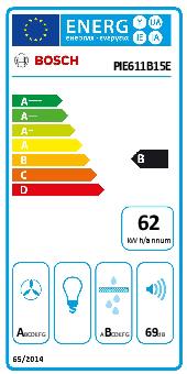 BOSCH Kochfeld mit integriertem Abzug Serie 4, Induktions Kochfeld mit integriertem Dunstabzug, 60 cm, Rahmenlos aufliegend