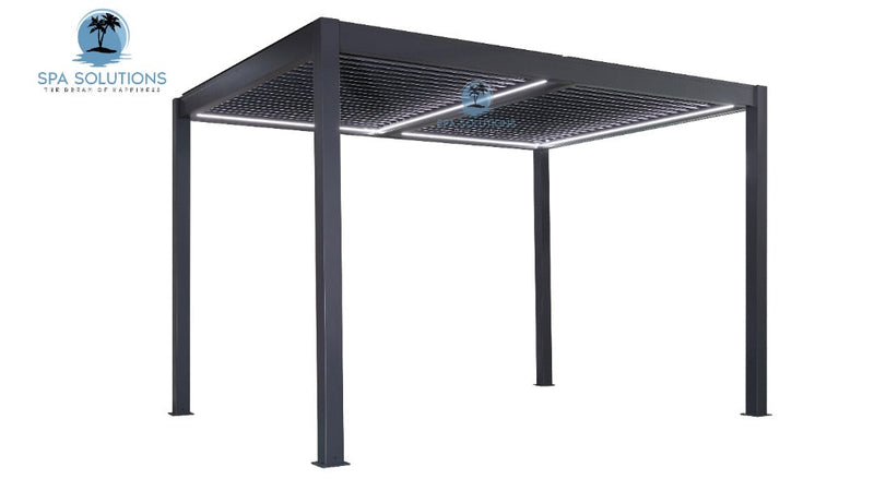 Spa Solutions Sky Pergola Skymotion LED aluminium Pergola 4M x 4M motorisé