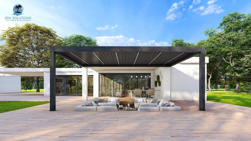 Spa Solutions Sky Pergola Skygrand Master Aluminium Pergola LED 5m x 7m motorisé