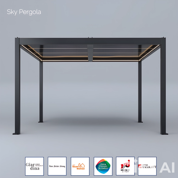 SOLUZIONI SPA Sky Pergola Skymotion LED LED pergola 4m x 4m motorizzato