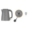 RUSSELL HOBBS Wasserkocher 26382-70 Groove grau