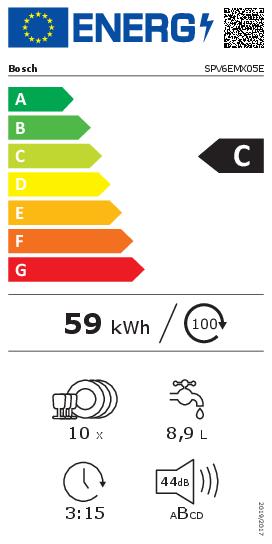 Installazione di lavastoviglie Bosch completamente integrato da 45 cm, SPV6EMX05E