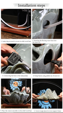 SOLUZIONI SPA Music Box Escape P9 360 ° Altoparlante Beige impermeabile