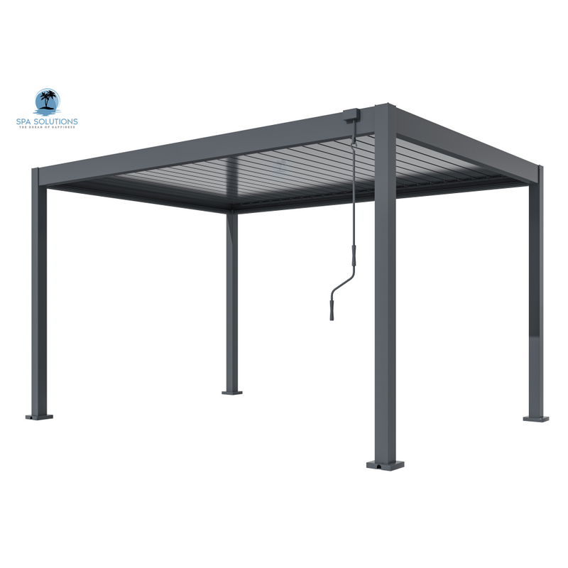 Spa Solutions Sky Pergola Skylite Eco Aluminium Pergola LED 3M X 4M