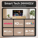 Smart Tech TV 24HH01V, 24 Zoll, HD, Smart TV