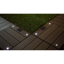 Spa Solutions WPC Klickfliesen WPC Klickfliese mit LED 1 m2 Grau