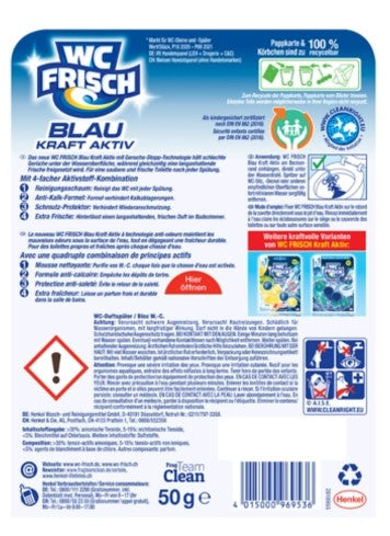 WC fresco WC fresco Potenza fragrante attivo 4x50G cloro