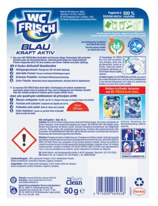 WC fresco WC fresco Power profumato attivo 4x50g di cloro blu e freschezza oceanica