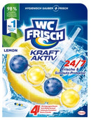 Toilet fresh toilet fragrant power active 4x50g lemon and fresh breeze