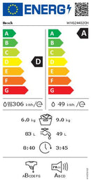 Bosch Washing Exssicer Series 6, asciugatrice di lavaggio, 9/6 kg, 1400 giri/min.