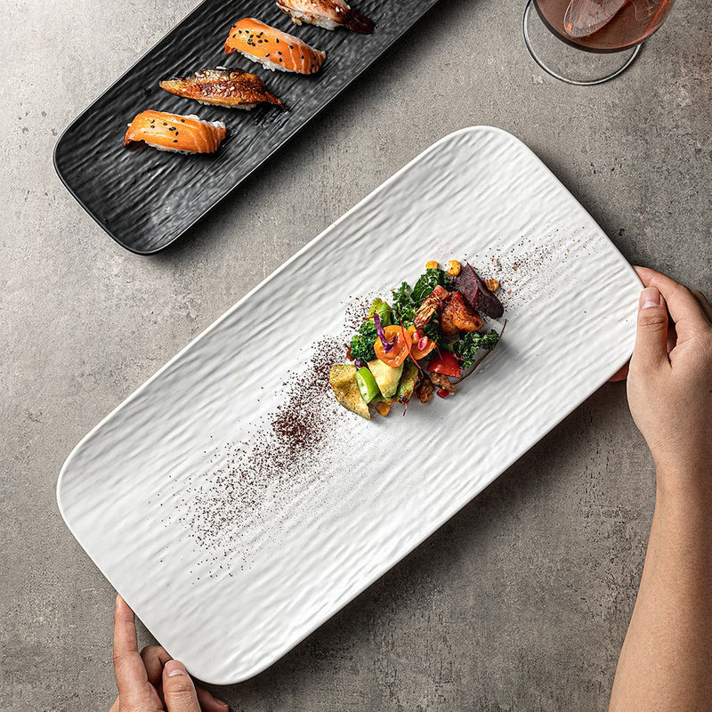 Spa Solutions Geschirr und Besteck Verona Sushi Teller 4er Set Weiss