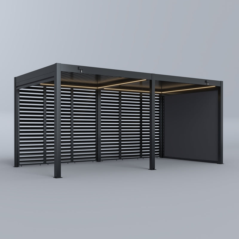 Spa Solutions Sky Pergola Skylite Eco Aluminium Pergola LED 3M x 6M