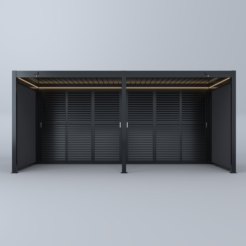 Spa Solutions Sky Pergola Skylite Eco Aluminium Pergola LED 3M x 6M