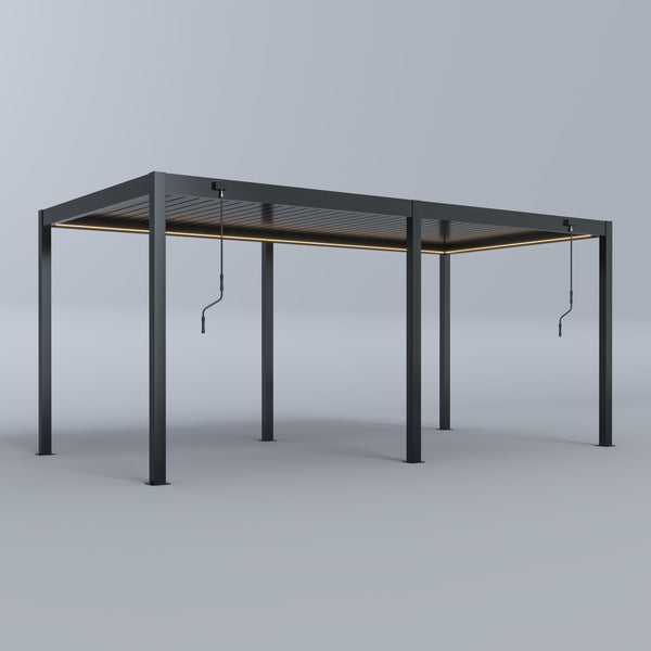 Spa Solutions Sky Pergola Skylite Eco Aluminium Pergola LED 3M x 6M