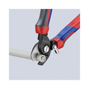 Ciseaux de câble d'atelier sur accessoires Knipex avec printemps d'ouverture