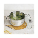 Blaumann kitchen need saucepan set 6.1l/3.6l/2.6l/1.9l stainless steel gourmet line