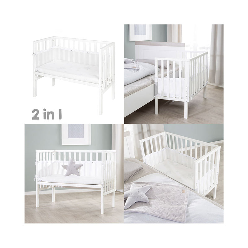 roba Kinderzimmer Beistellbett 2in1 safe asleep inkl. Matratze