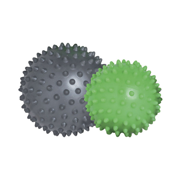 Schildkröt Freizeit Indoor Massage Bälle 2er Set green-grey Ø 7cm soft + 9cm hart