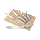 Berlinger Haus Küchenbarf Haus 6-part knife set with bamboo cutting board Matt Chara Collection