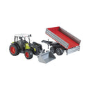 Bruder Spielfahrzeuge Claas Nectis 267 F mit Frontlader & Anhänger