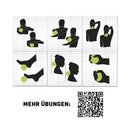 Schildkröt loisir boules de massage intérieur 2 set green-gris Ø 7cm soft + 9cm dur