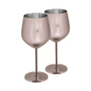 Berlinger Haus Küchenbedarf Haus Edelstahl Weingläser 2 Stück Black Rose Collection