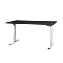 CONTINI Bürotisch höhenverstellbar 1.8x0.8m schwarz / Gestell weiss RAL 9016