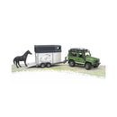 Fratello che gioca veicoli Land Rover Defender + Trailer and Horse