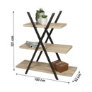 Urban living furniture pyramid shelf with 3 tablets