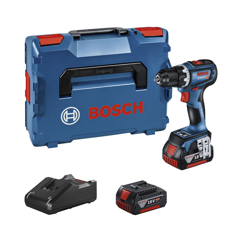 Bosch Professional Baugerät GSR 18V-90 C 2xPC4/0Ah CoMo L-BOXX