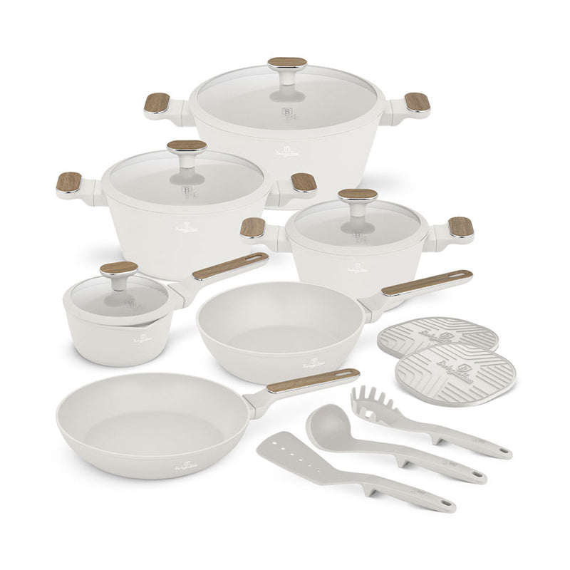 Berlinger Haus Küchenbedarf Haus 15-teiliges Kochgeschirr-Set Sahara Nordic Collection
