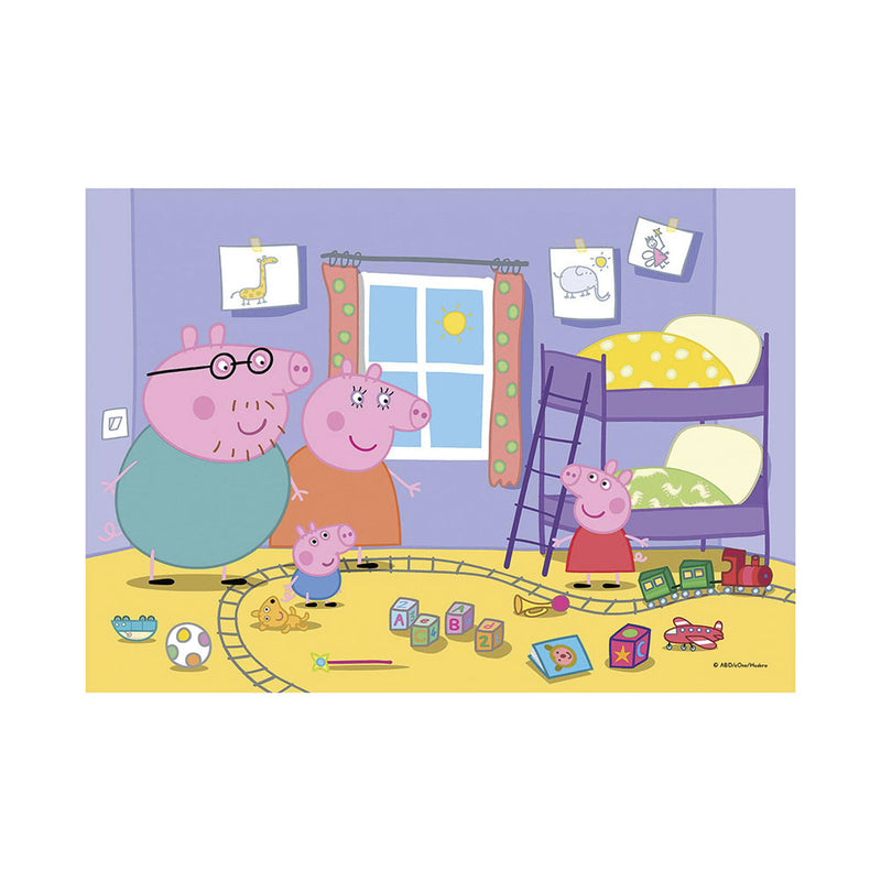 Clementoni Spiele & Puzzles 24778 Peppa Pig Supercolor Puzzle 2 x 20 Teile